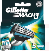Gillette Mach 3 5 Stuks nieuw
